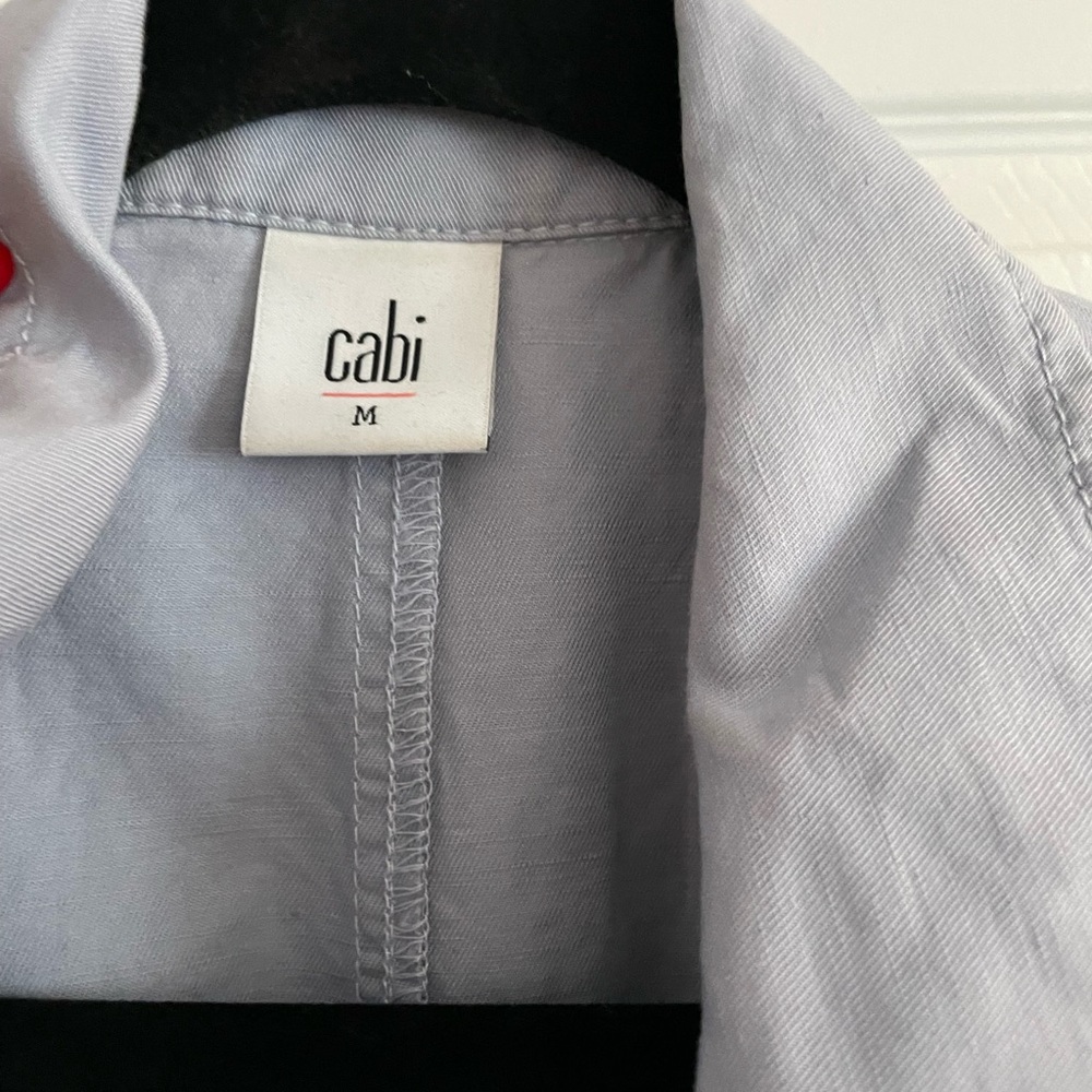 CAbi Blue Trench Jacket